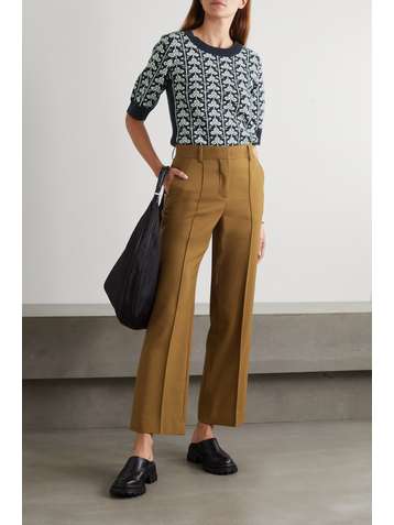 SEE BY CHLOÉ Cotton-blend twill straight-leg pants