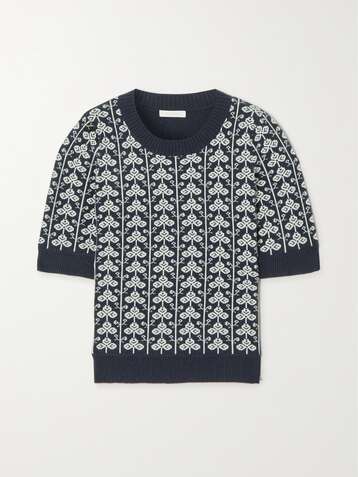 SEE BY CHLOÉ Jacquard-knit wool-blend sweater