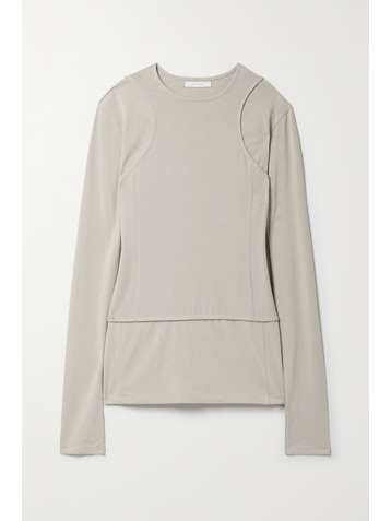 LOW CLASSIC Mehrlagiges Oberteil aus Jersey aus einer Bio-Pima-Baumwollmischung mit Cut-outs