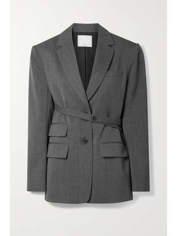TIBI Blazer en serge à ceinture Luka