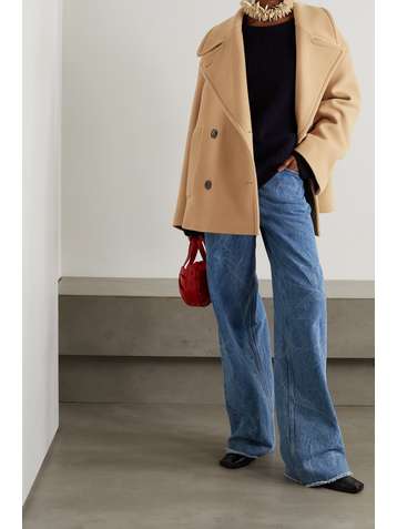 DRIES VAN NOTEN Ramson oversized double-breasted wool-blend coat