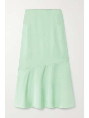 DRIES VAN NOTEN Satin midi skirt