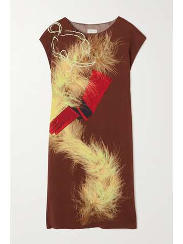 DRIES VAN NOTEN Duzco printed crepe dress