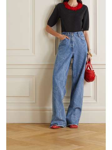 DRIES VAN NOTEN Tamsen paillette-embellished wool sweater