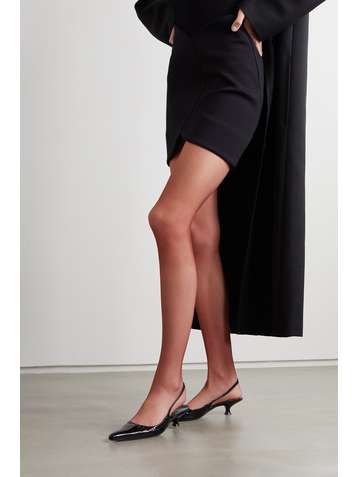 DRIES VAN NOTEN + Fogal two-tone 10 denier tights