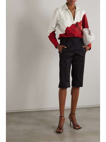DRIES VAN NOTEN Chemise en popeline de coton imprimée Clavello
