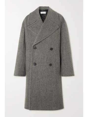 DRIES VAN NOTEN Ramson oversized double-breasted wool-blend felt coat