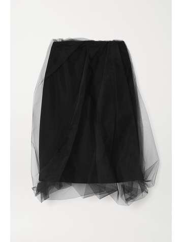 DRIES VAN NOTEN Salby layered tulle skirt