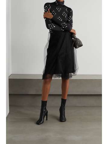 DRIES VAN NOTEN Salby layered tulle skirt