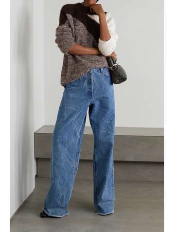 DRIES VAN NOTEN Tish intarsia alpaca-blend sweater