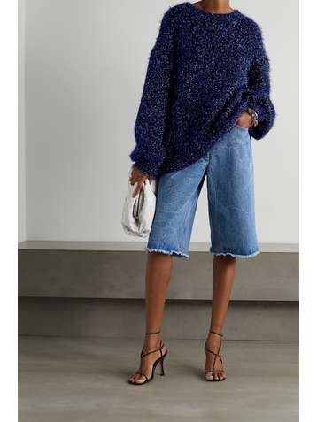 DRIES VAN NOTEN Tinka metallic knitted sweater