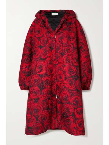 DRIES VAN NOTEN Ruben hooded floral-print jacquard parka
