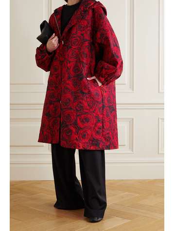 DRIES VAN NOTEN Ruben hooded floral-print jacquard parka