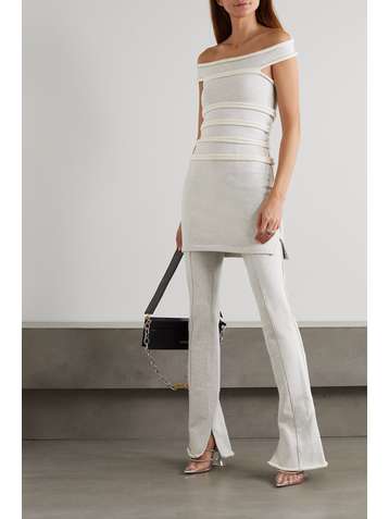 ALEXANDER WANG Stretch-cotton jersey flared pants
