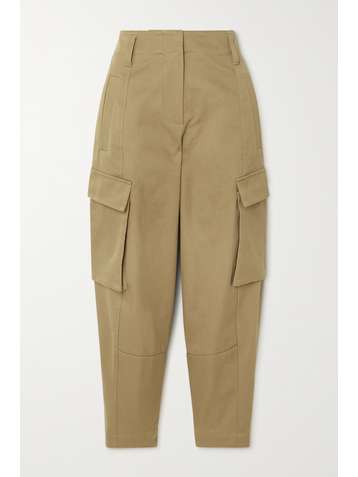 BRUNELLO CUCINELLI Cotton-drill tapered pants