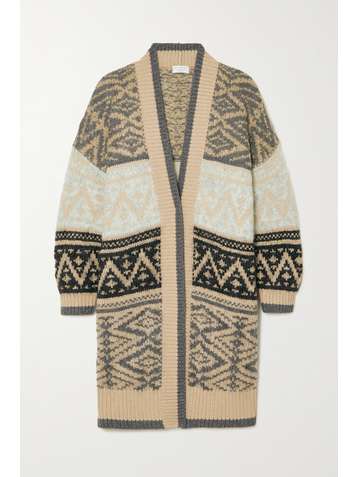 BRUNELLO CUCINELLI Jacquard-knit cardigan
