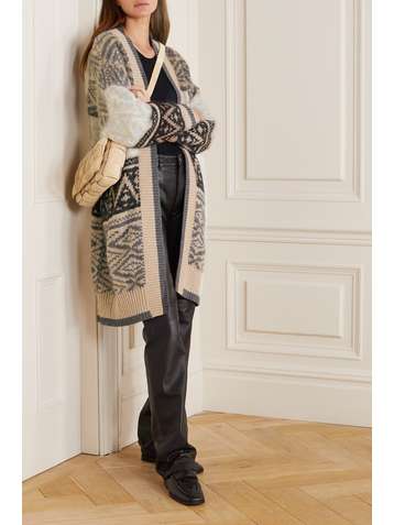 BRUNELLO CUCINELLI Jacquard-knit cardigan