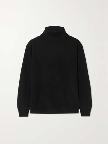 BRUNELLO CUCINELLI Bead-embellished cashmere turtleneck sweater