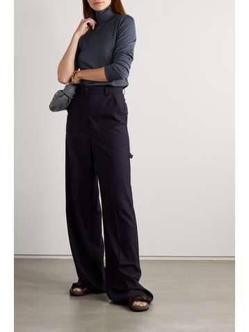 BRUNELLO CUCINELLI Metallic cashmere-blend turtleneck sweater
