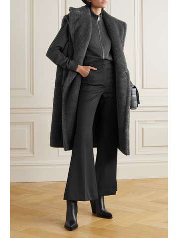 MAX MARA Manteau sans manches en laine, alpaga et soie mélangés Eclisse Teddy