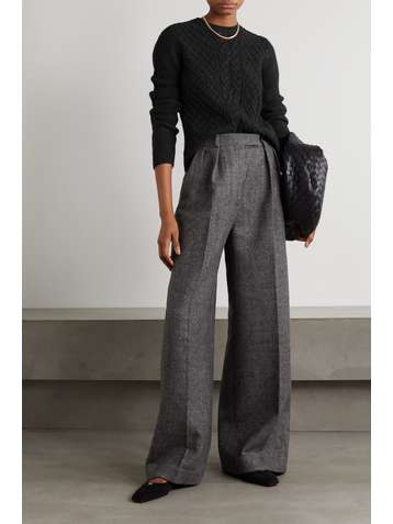 MAX MARA Pull en laine et cachemire mélangés à mailles torsadées Firma