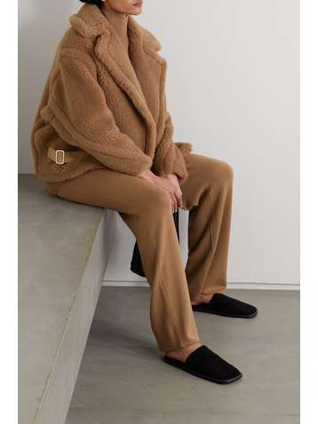 MAX MARA Veste à double boutonnage en laine de chameau et soie mélangées Kiota