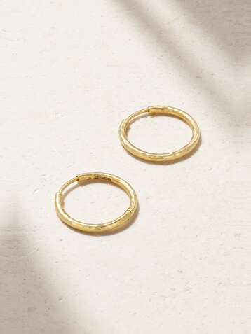 OCTAVIA ELIZABETH + NET SUSTAIN Gabby 18-karat gold hoop earrings
