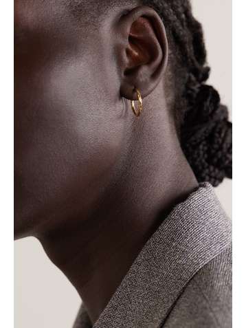 OCTAVIA ELIZABETH + NET SUSTAIN Gabby 18-karat gold hoop earrings
