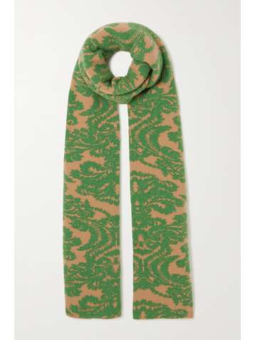 DRIES VAN NOTEN Tiaret merino wool-blend jacquard scarf
