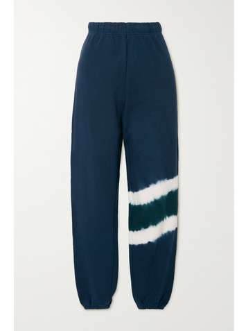 TORY SPORT Jogginghose aus Baumwollfrottee mit Batikmuster