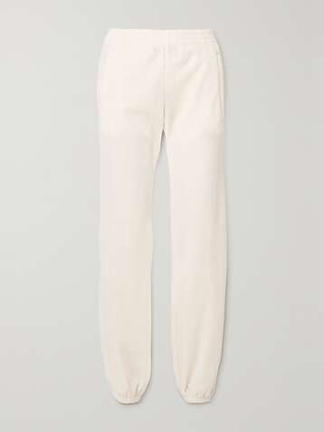 TORY SPORT Piped cotton-blend velour track pants