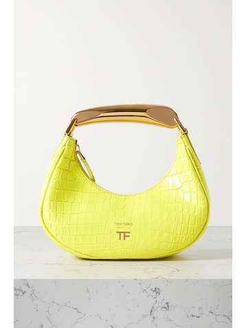 TOM FORD Loop mini croc-effect leather tote