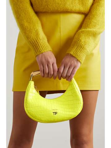 TOM FORD Loop mini croc-effect leather tote