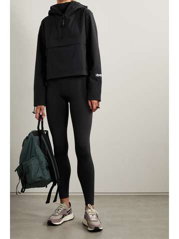 REEBOK X VICTORIA BECKHAM Veste à capuche en tissu technique brossé