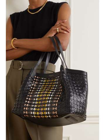 SERAPIAN Secret kleine Tote aus geflochtenem Leder