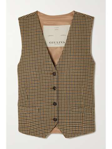 GIULIVA HERITAGE The Andrea houndstooth vest