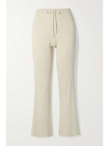 SKIN + NET SUSTAIN Kennedy ribbed cotton-blend pants