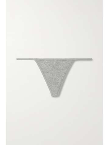 SKIN + NET SUSTAIN Gisella stretch organic Pima cotton-jersey thong