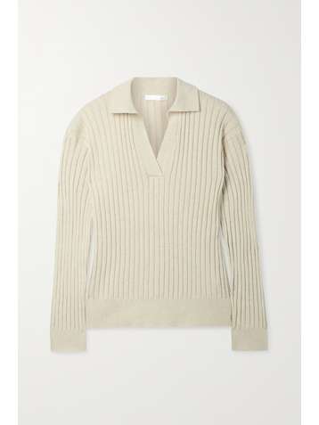 SKIN + NET SUSTAIN Kate ribbed cotton-blend sweater