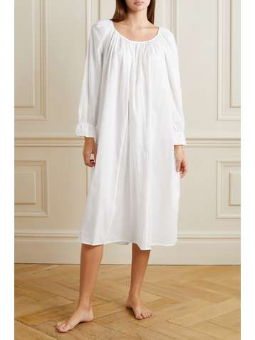 POUR LES FEMMES Louisa Nachthemd aus Baumwoll-Voile