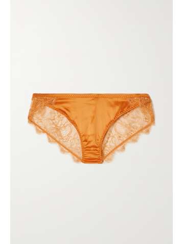 LOVE STORIES Lara satin and lace briefs