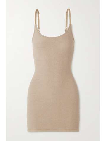 SKIMS Terry cotton-blend slip dress - Desert