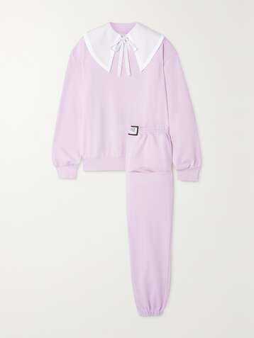 SLEEPER Diana Athpleasure cotton-blend jersey sweatshirt and track pants set