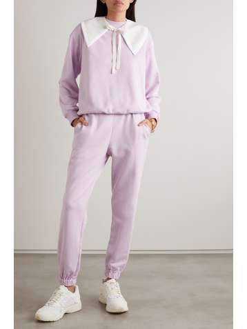 SLEEPER Diana Athpleasure cotton-blend jersey sweatshirt and track pants set