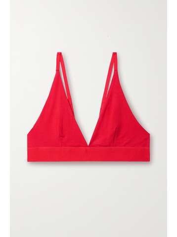 BASERANGE + NET SUSTAIN Triangel-BH aus Bambus-Jersey mit Stretch-Anteil