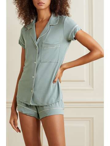 EBERJEY Gisele Pyjama aus Stretch-Modal-Jersey