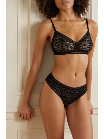 ERES Soutien-gorge triangle à bonnets souples en dentelle Leavers stretch Menthol