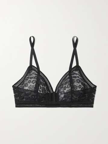 ERES Soutien-gorge triangle à bonnets souples en dentelle Leavers stretch Menthol
