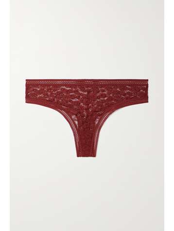 ERES Vigne stretch-Leavers lace thong