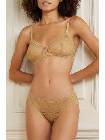 ERES Culotte en dentelle Leavers stretch Grenade
